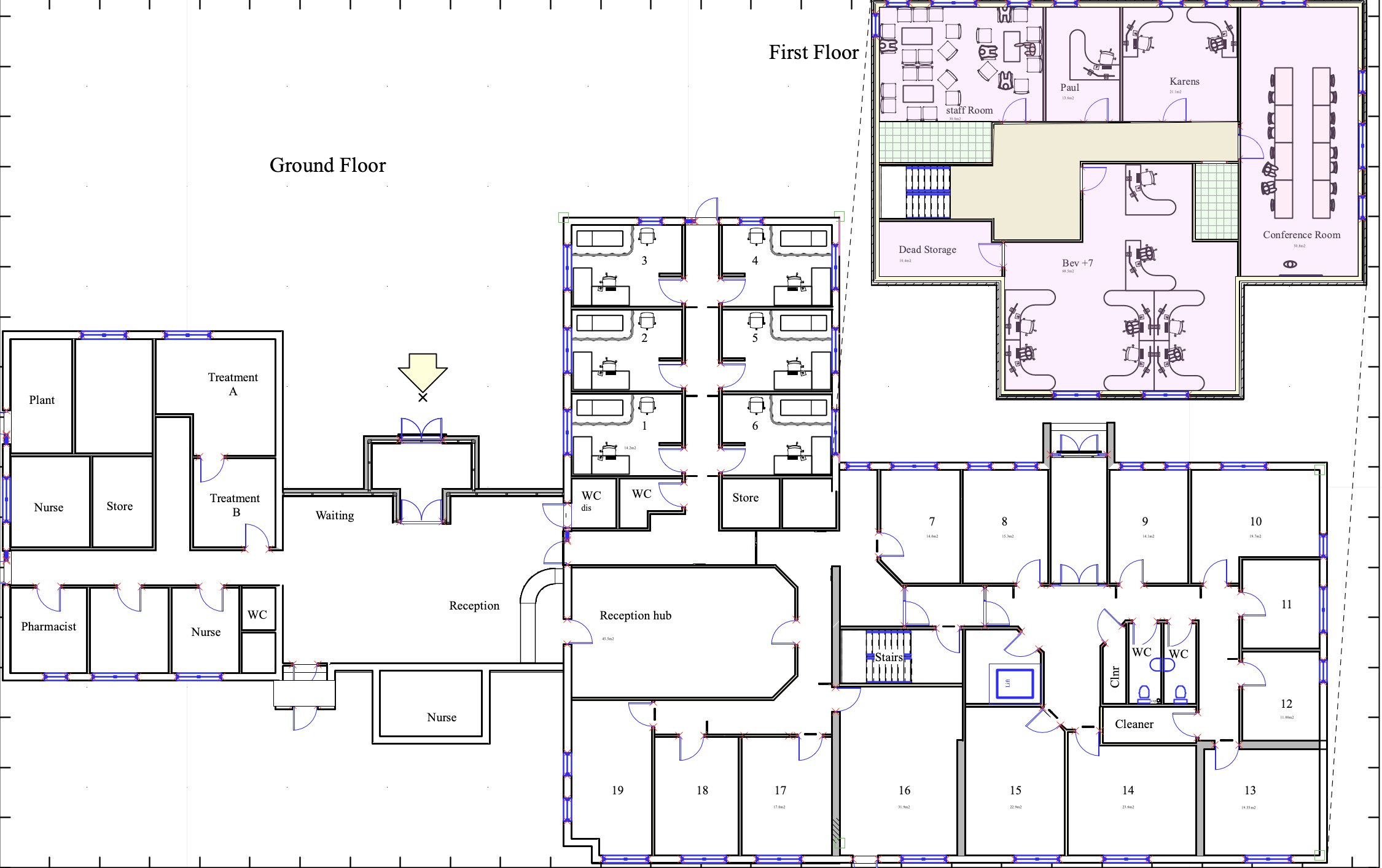 Medical centre - plan